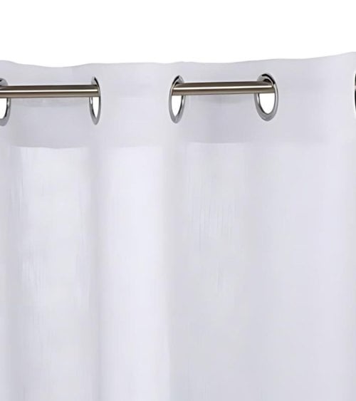 Visillo de Poliéster Blanco Fred