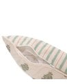 Cojin con Relleno Verde y Beige