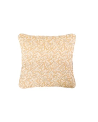 Cojin con Relleno Diseño Hojas de Lino