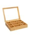 Caja para Té de Bambú con Compartimentos