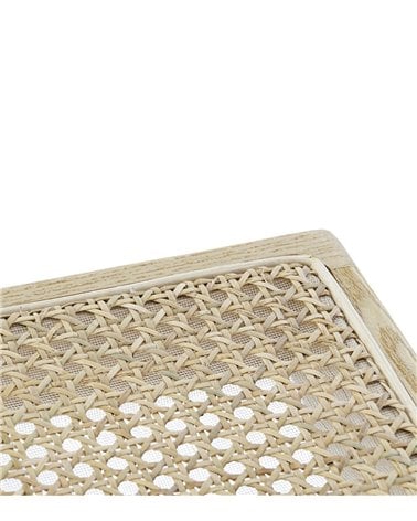 Banco Pie de Cama Olmo Ratán Natural