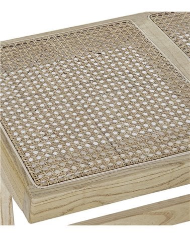 Banco Pie de Cama Olmo Ratán Natural