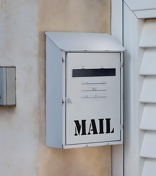 Buzón de Correos Vintage Blanco