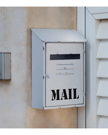 Buzón de Correos Vintage Blanco