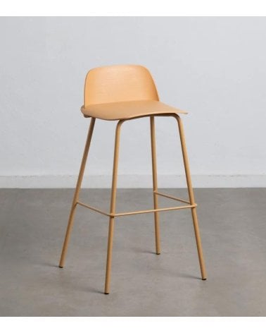 Taburete Alto de Plástico y Metal