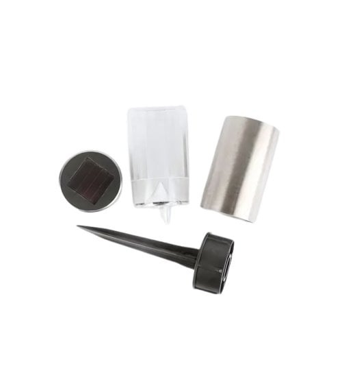 Antorcha de Luz para Jardín de Acero Inox