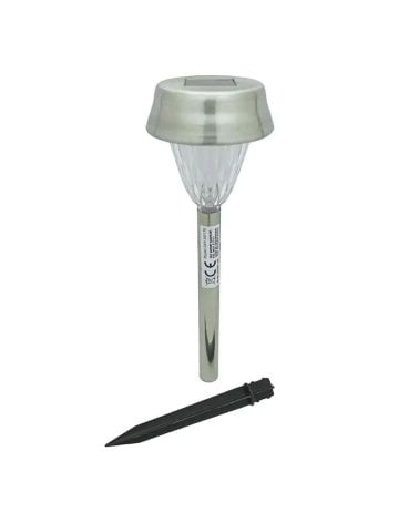 Pincho Solar para Jardín de Acero Inox