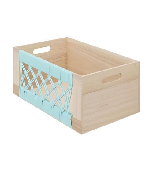 Caja Australie de Macramé y Madera