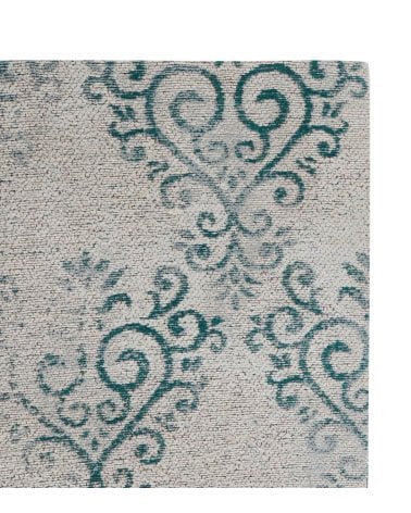 Alfombra  con Acabado Vintage de Algodón y Poliéster