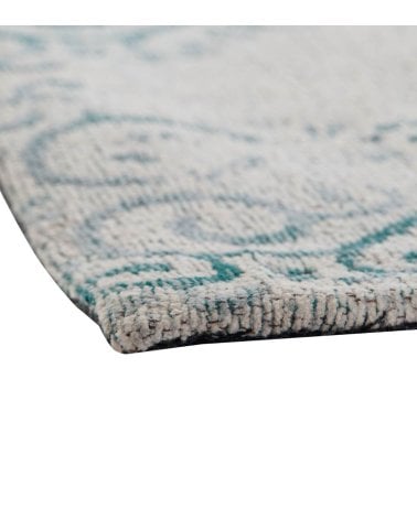 Alfombra  con Acabado Vintage de Algodón y Poliéster