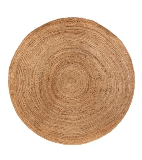 Alfombra Circular de Yute Natural