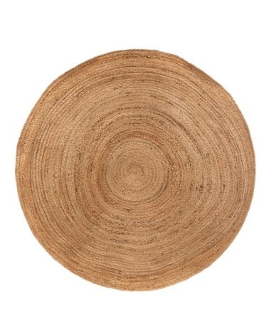 Alfombra Circular de Yute Natural