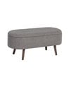 Pie de Cama con Almacenaje de Madera
