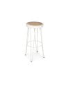 Taburete Alto de Madera y Metal Rakel
