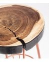 Taburete Alto de Madera y Metal Rakel