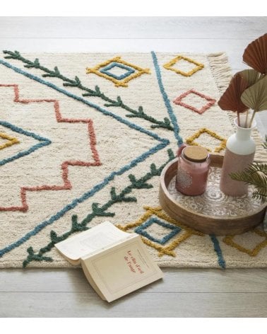Alfombra Eddy Boho con Tejido Colorido