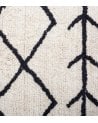 Alfombra Eddy Boho con Tejido Blanco y Negro