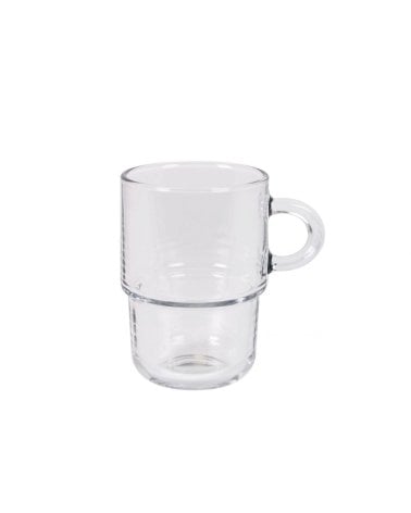 Set de 6 Tazas de Cristal Apilables