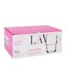 Set de 6 Tazas de Cristal Apilables