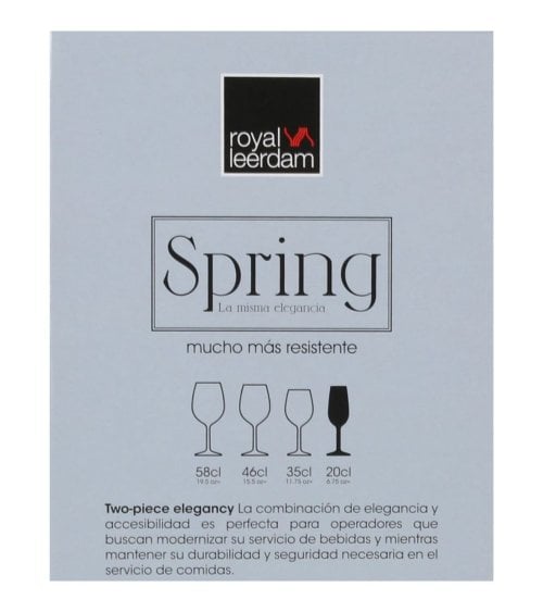 Set de 6 Copas de Champagne Flauta Spring