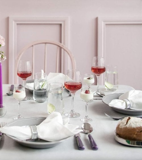 Set de 6 Copas Tulipán Largo para Vino