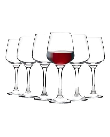 Set de 6 Copas Tulipán Largo para Vino