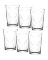 Set de 6 Vasos Mevsim con Diseño de Rombos