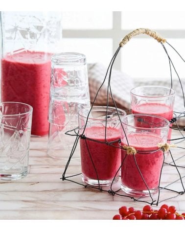 Set de 6 Vasos Mevsim con Diseño de Rombos