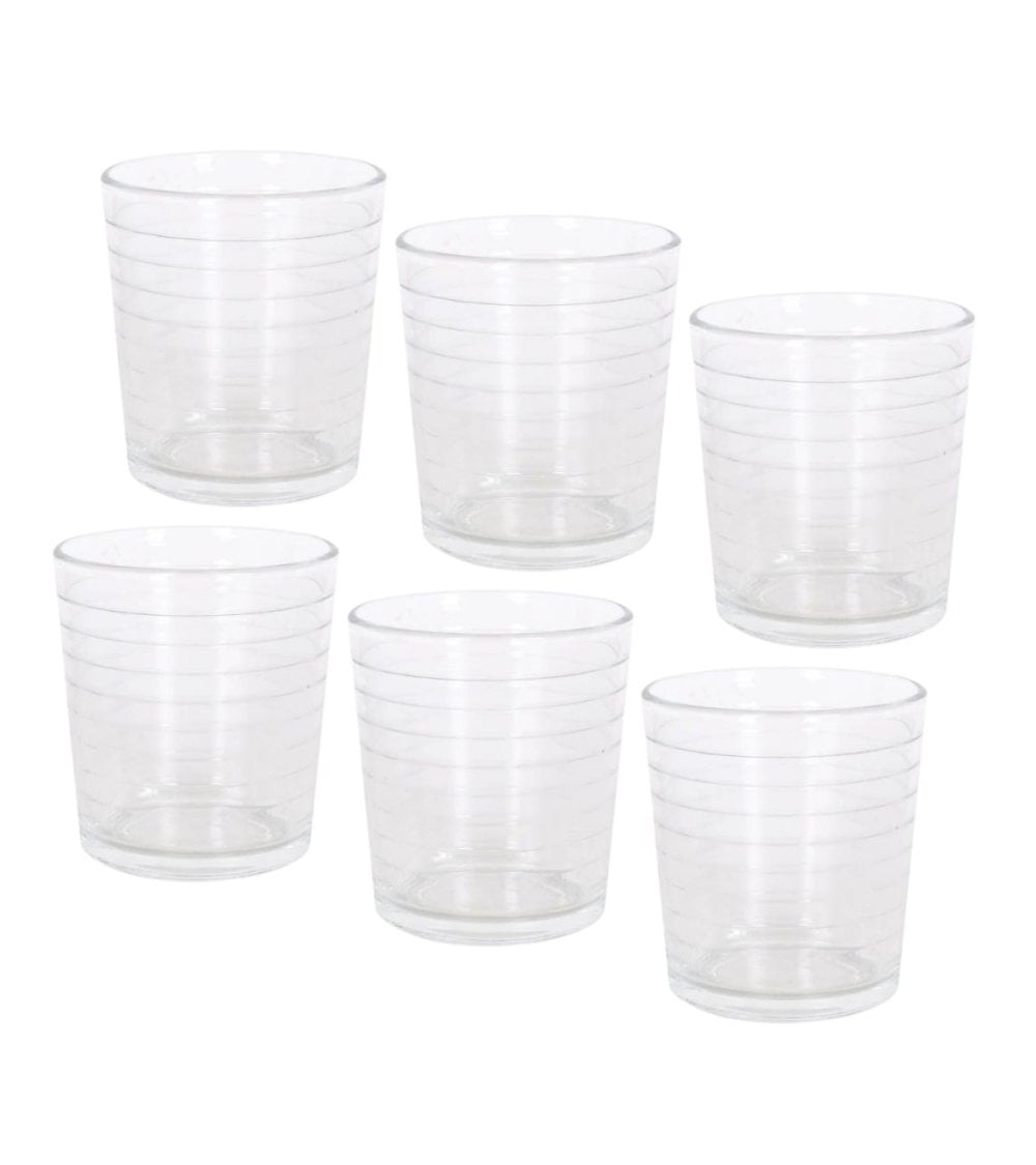 Set de 6 Vasos Bajos Ignea Aros