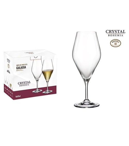 Set de 6 Copas de Vino Bohemia