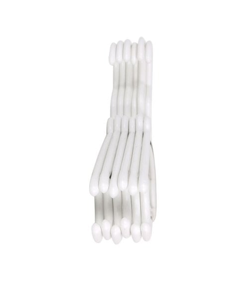 Set de 6 Perchas de Plático Blancas