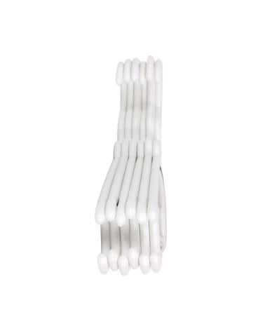 Set de 6 Perchas de Plático Blancas