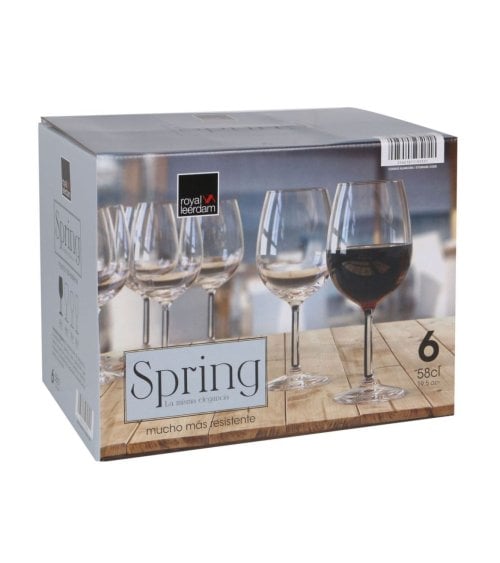 Set de 6 Copas de Vino Spring