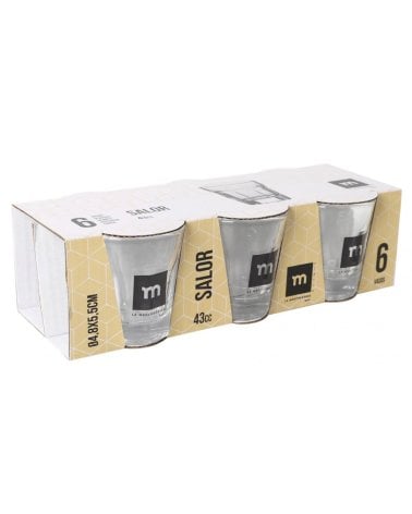 Set de 6 Vasos para Chupitos Salor