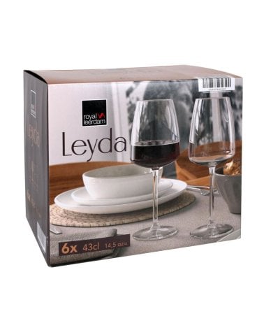 Set de 6 Copas de Vino Leyda