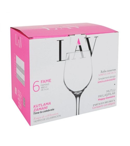 Set de 6 Copas Fame
