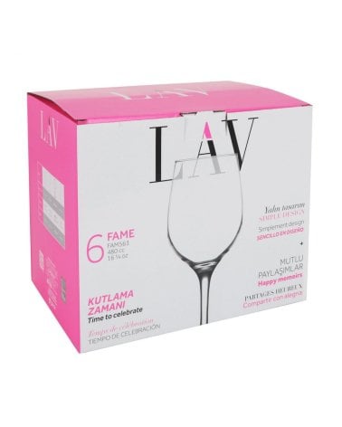 Set de 6 Copas Fame