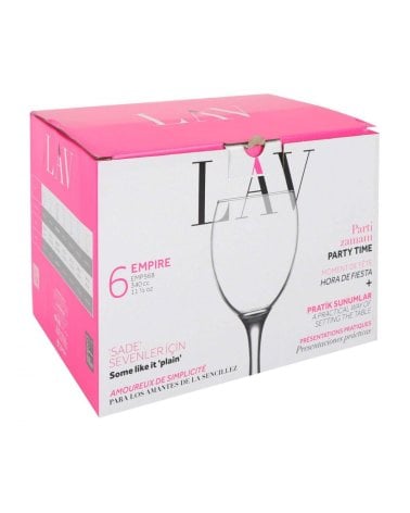 Set de 6 Copas Empire Ideales para Agua