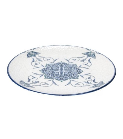 Plato de Postre de Porcelana Rosetta Brillo