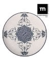 Plato Bajo de Porcelana Rosetta Brillo