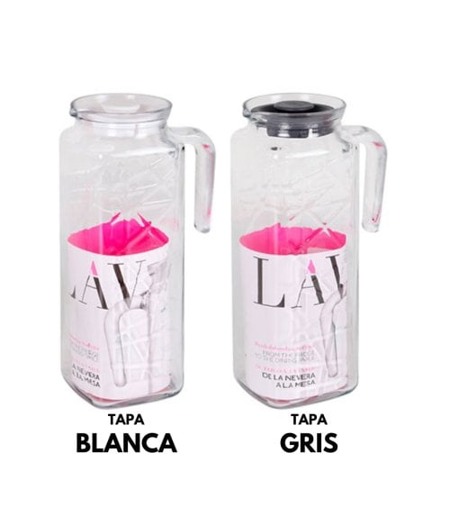 Jarra de Cristal con Tapa Line