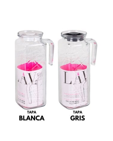 Jarra de Cristal con Tapa Line