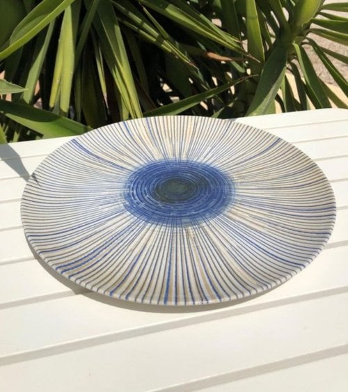 Plato Llano de Porcelana Irys