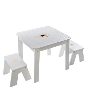 Mesa Infantil con Tapa Reversible y Taburetes