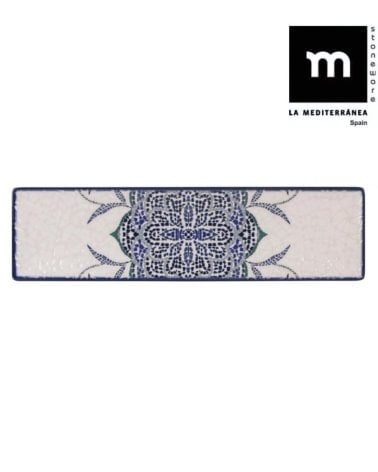Fuente Rectángular de Porcelana Rosetta Brillo