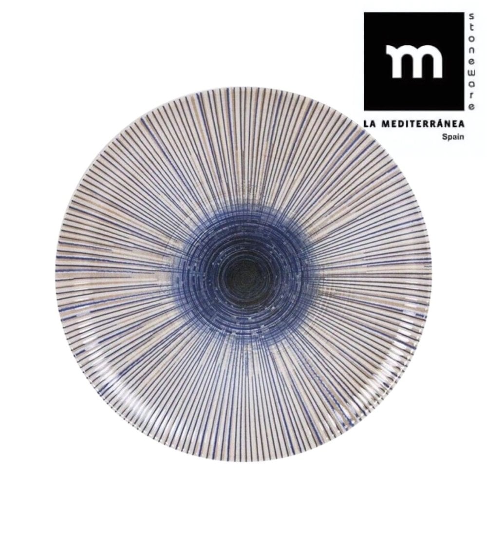 Plato Llano de Porcelana Irys
