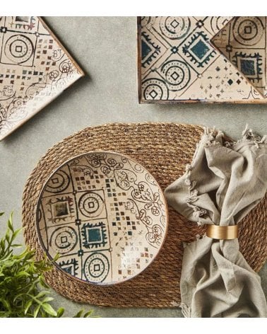 Plato Hondo de Porcelona Grecia