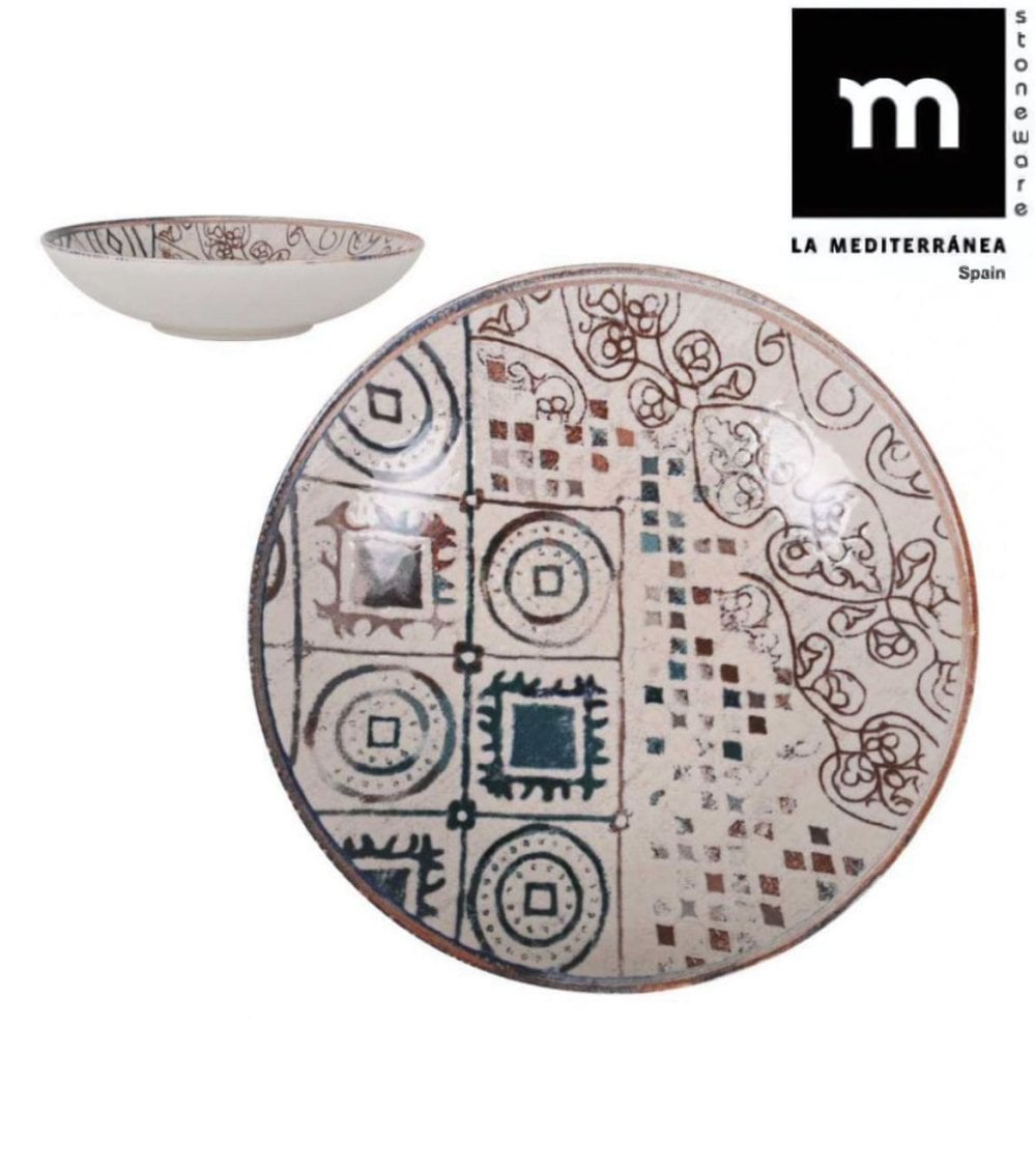 Plato Hondo de Porcelona Grecia