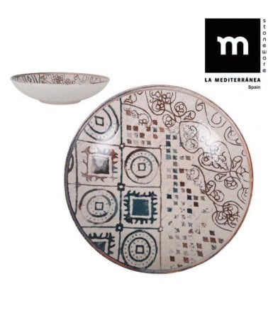 Plato Hondo de Porcelona Grecia
