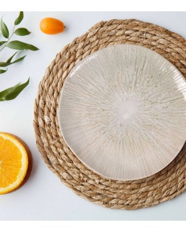 Plato Llano de Porcelana Anya con Borde Irregular